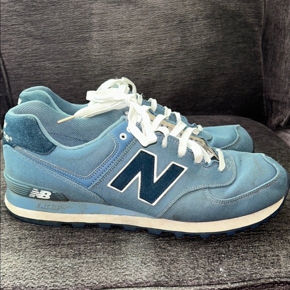 New Balance Other - New Balance 574 “Pique Polo”  Blue Sneakers Classic Suede Mesh